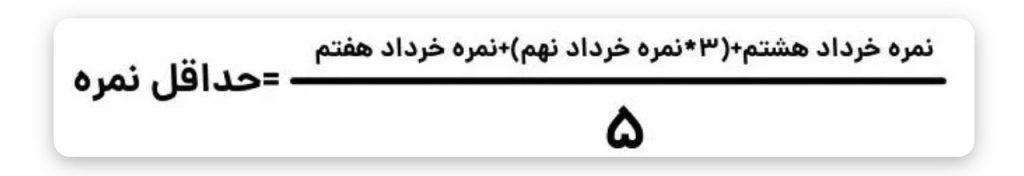نحوه محاسبه حداقل نمره برای انتخاب رشته در پایه نهم