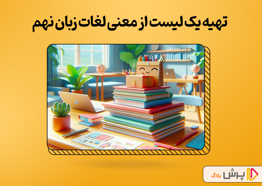 تهیه یک لیست از معنی لغات زبان نهم