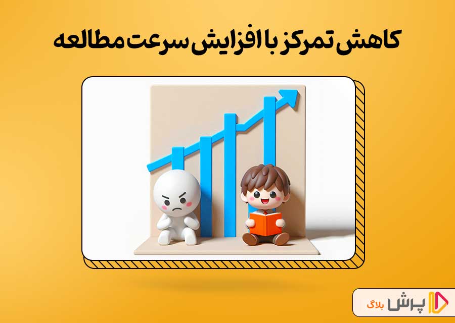 کاهش تمرکز با افزایش سرعت مطالعه